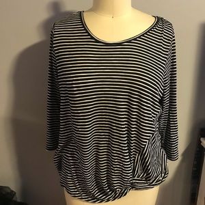 Plus Size Stripe Shirt
